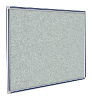 BULLETIN BOARD - GHENT - DECOAURORA VINYL BULLETIN BOARD - SATIN ALUMINUM FRAME - 4 H X 4 W FT - NAVY BLUE COLOR