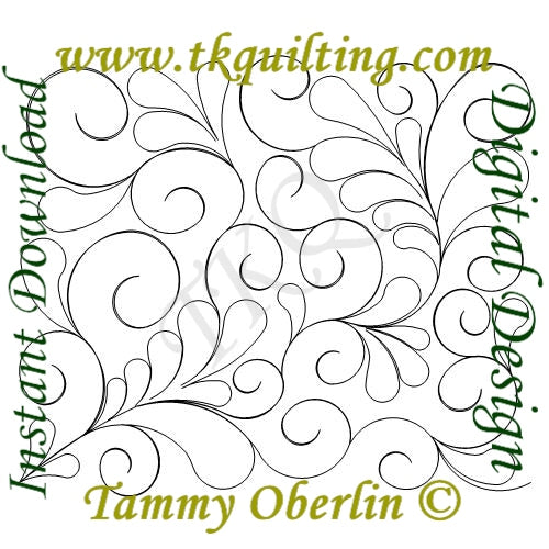 2180 Elegant Feather E2E - TK Quilting & Design II