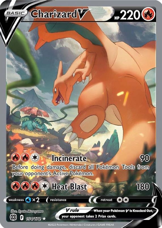 pokemon sword and shield charizard card value Charizard V 2022 Sword & Shield: Brilliant Stars #154