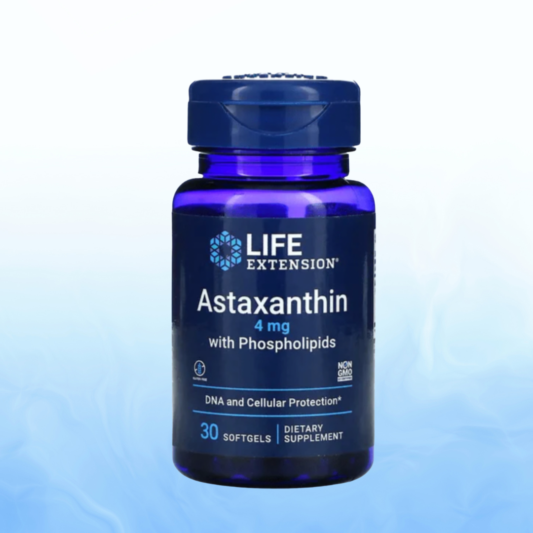 Astaxanthin 4mg con Fosfolípidos Life Extension 30 Softgels