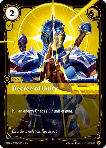 Decree of Unity [VEN-131/166] [Vendetta]