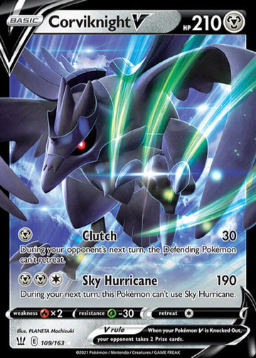 Corviknight V 2021 Sword & Shield: Battle Styles #109/163 Holo Price Guide
