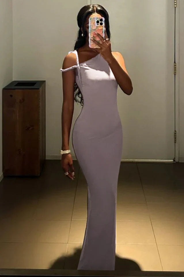 Feeling Alive Satin Maxi Dress