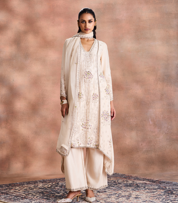 Floral embroirdered  kurta set