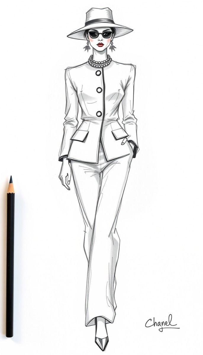Discover 150 Black and White Fashion Drawings and vintage fashion  illustration ideas