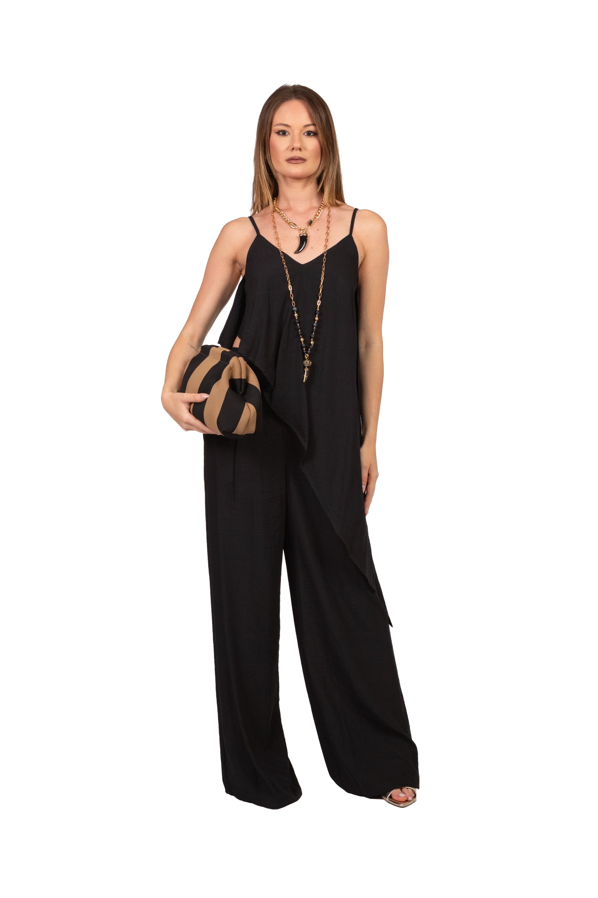 Dixie - Completo top asimmetrico e pantalone Art. R845A102/P845A269