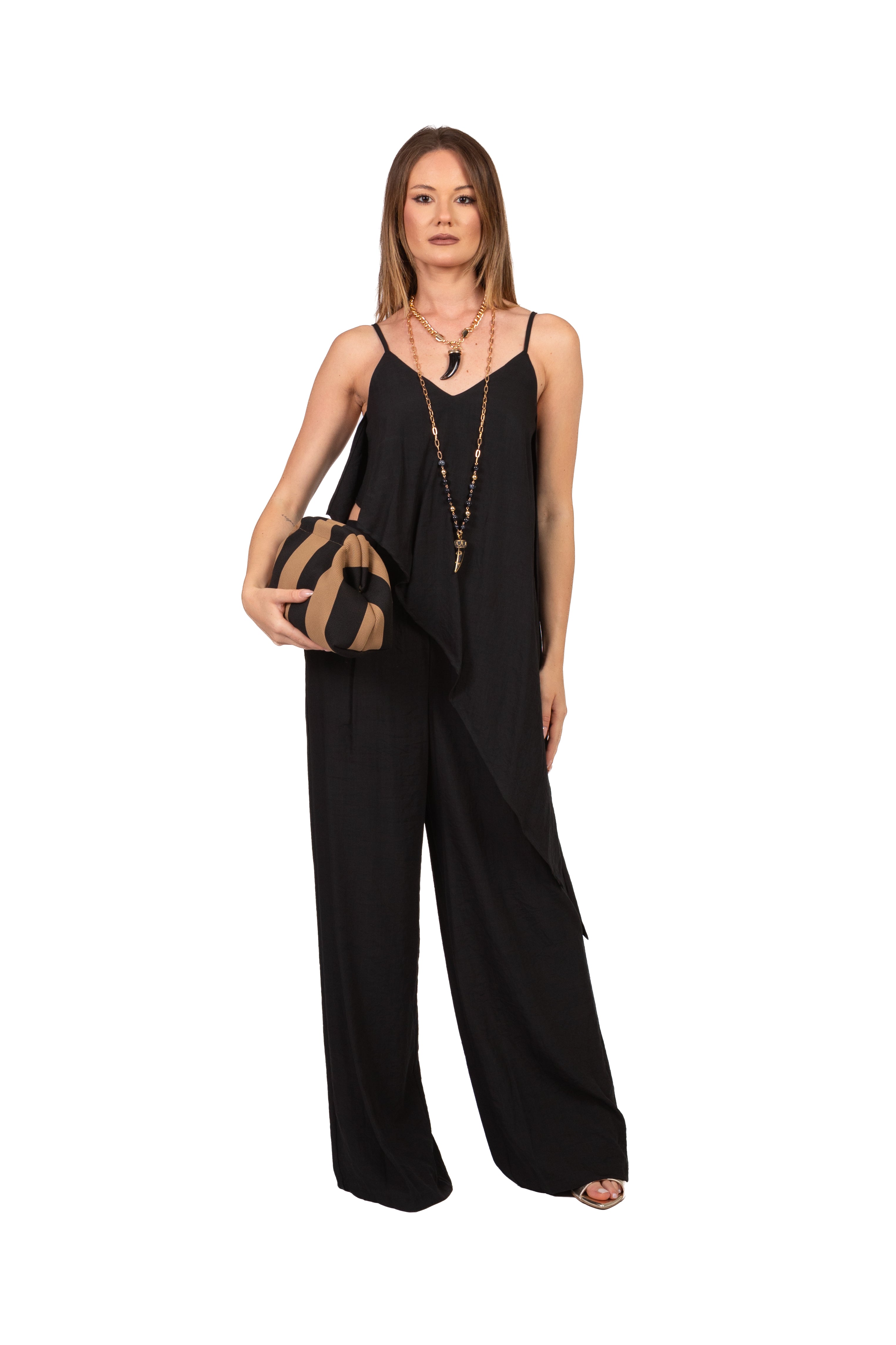 Dixie - Completo top asimmetrico e pantalone Art. R845A102/P845A269