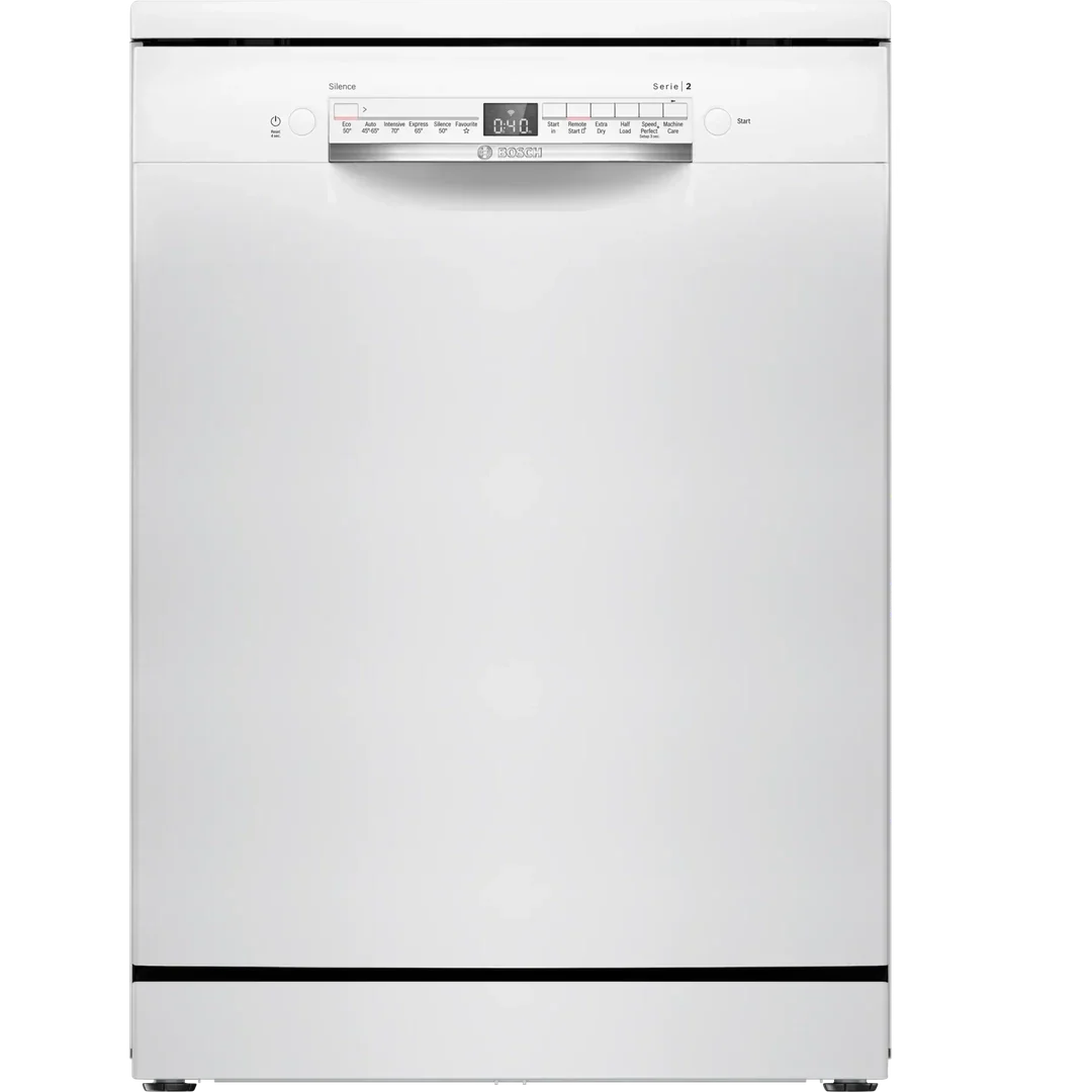 Bosch Series 2 free-standing dishwasher 60 cm White | SMS2HVW67G Bosch Dishwasher Lallys Electrical Ireland