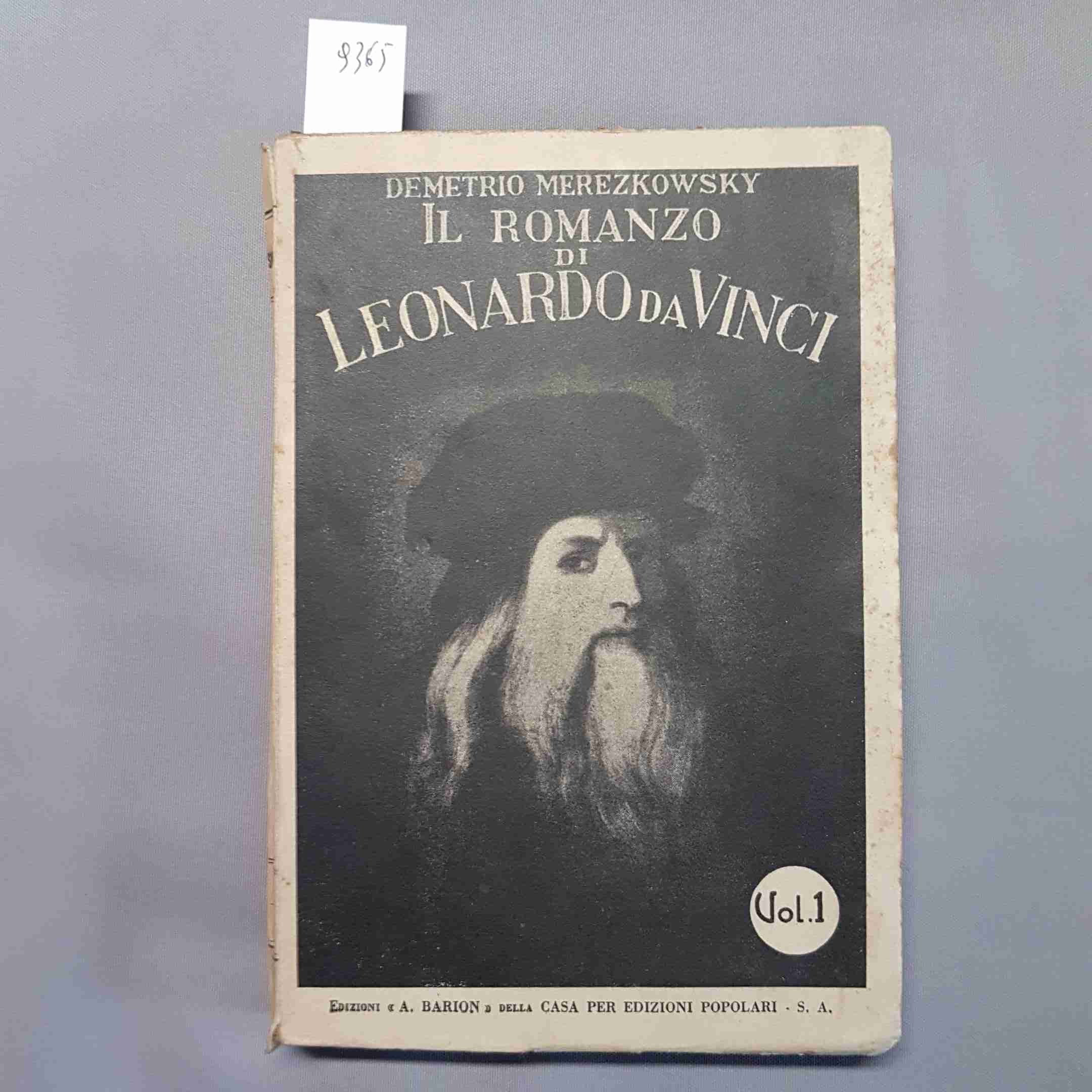 DEMETRIO MEREZKOWSKY il romanzo di Leonardo da Vinci 1 BARION 1933