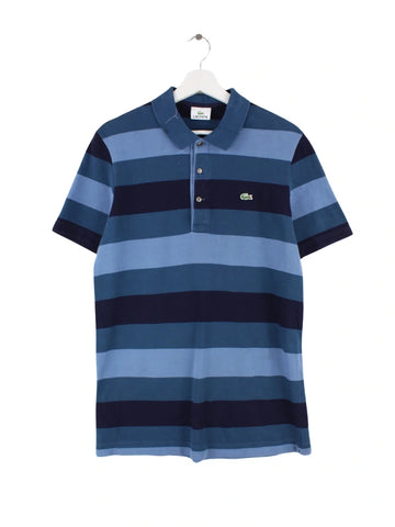 Lacoste Striped Polo Blau M