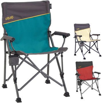 UQUIP Campingstuhl Roxy Strandstuhl Faltstuhl Klappstuhl Faltbar Stahl 120 kg