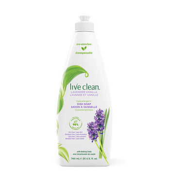 Live Clean, Lavender Vanilla Dish Soap, 740 Ml