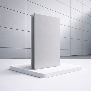 Lámina alucobond ACM 4mm PVDF 1.22x2.44m (4x8pies) Panel Revestimiento Exterior de Alta Calidad Color Silver B018 aluminio compuesto
