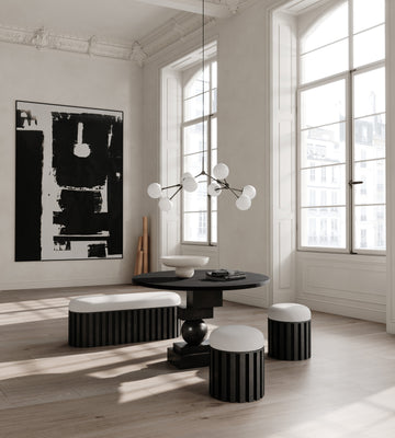 101 CPH Artist Dining Table, Ø120 - Coffee Black Oak