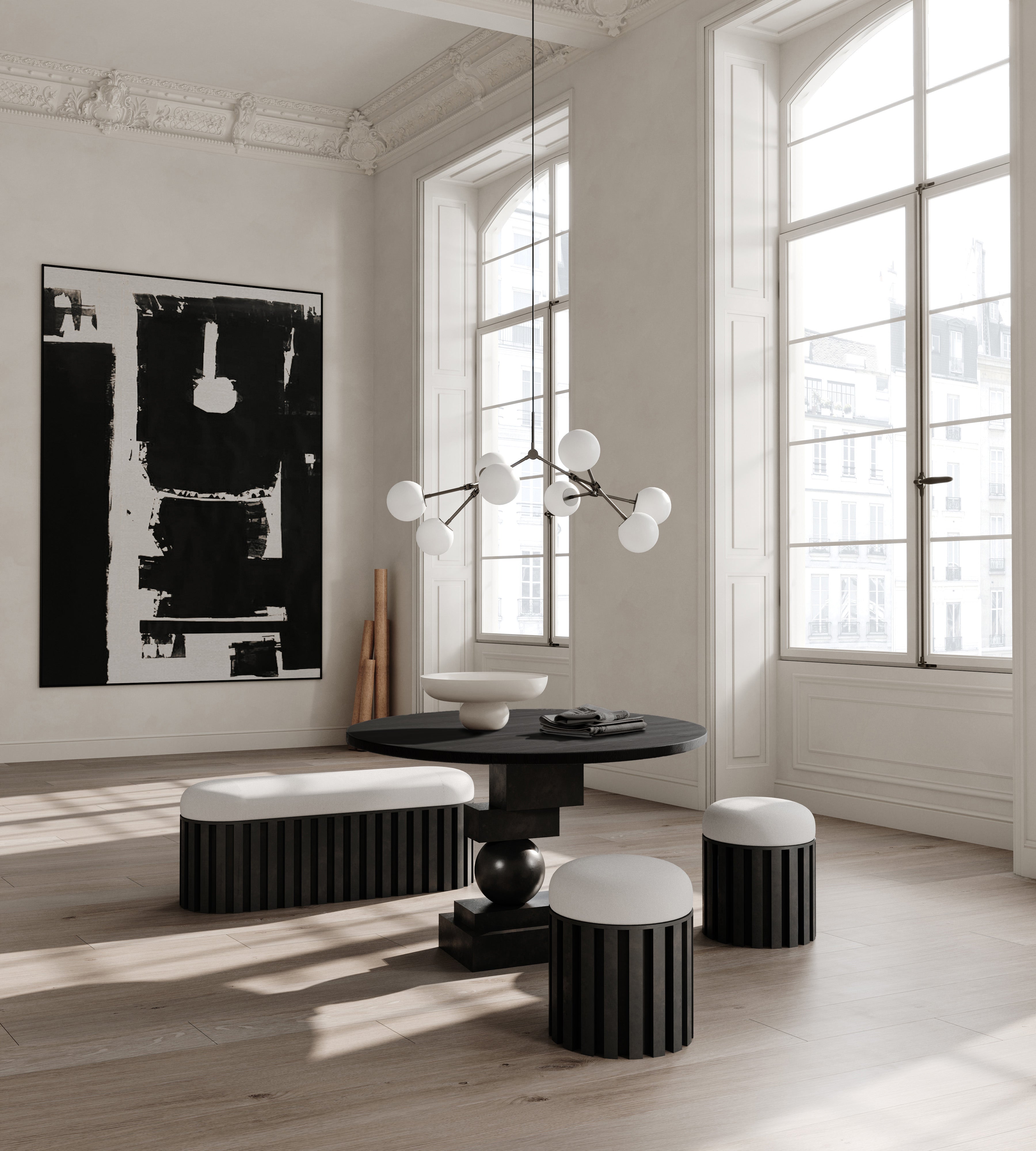 101 CPH Artist Dining Table, Ø120 - Coffee Black Oak