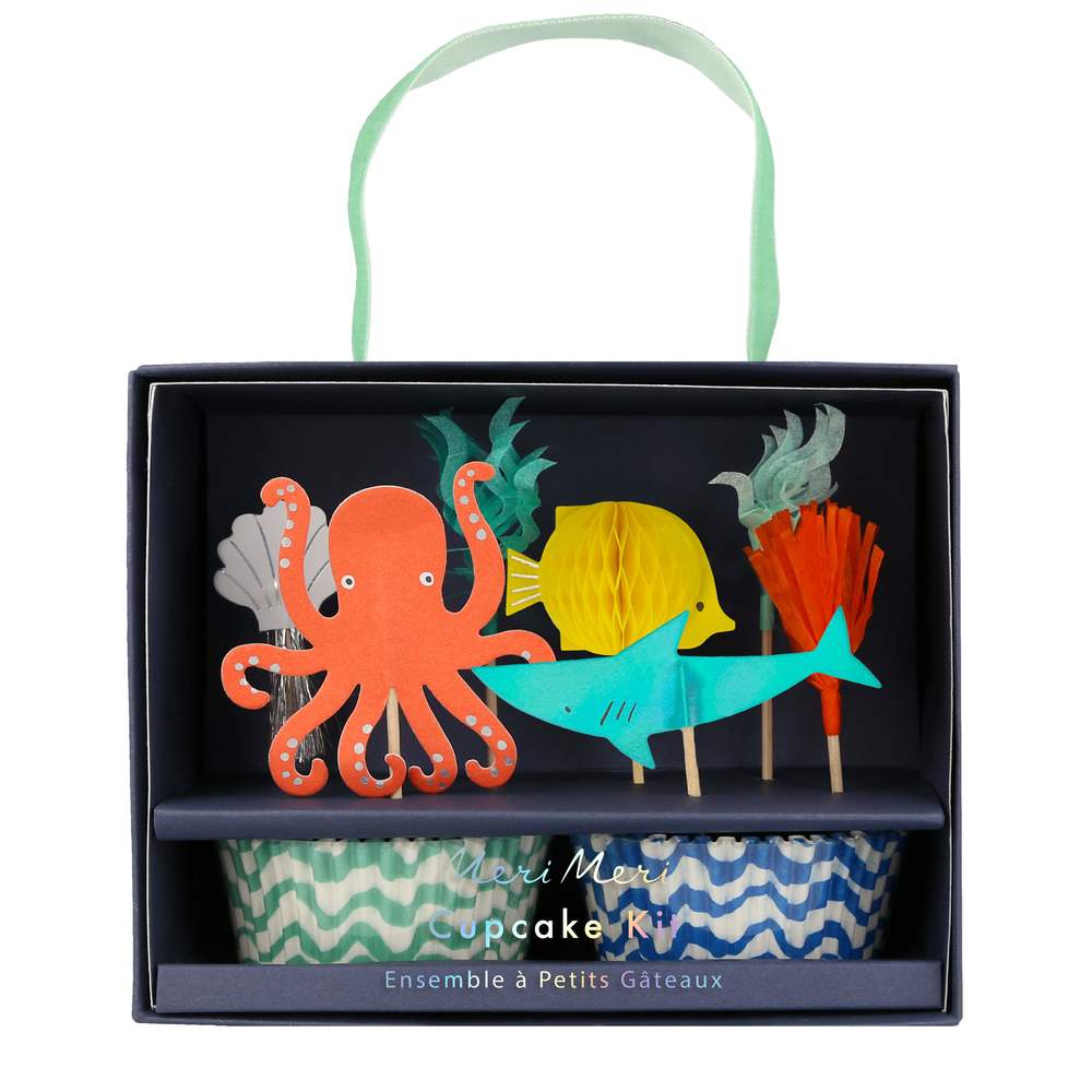 Octopus/ Hai Cupcake Set
