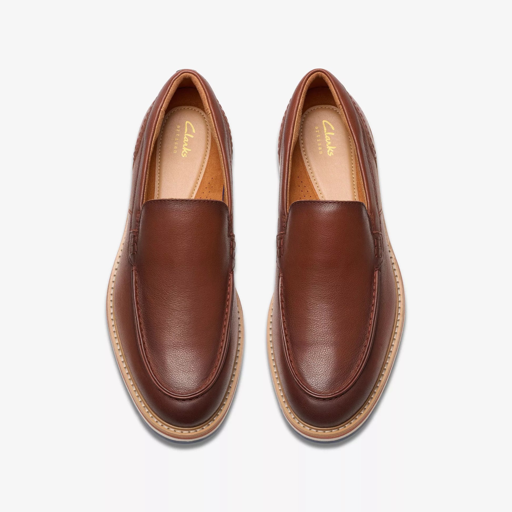 Men's Clarks Monahan Step - Tan Leather