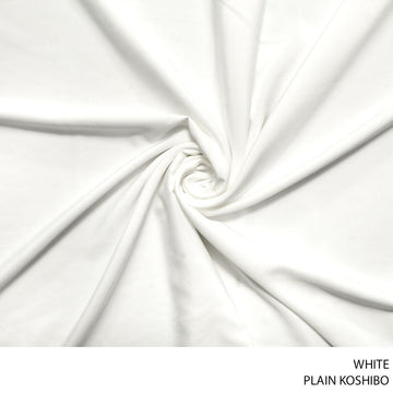 KOSHIBO PLAIN FABRIC WHITE ROLL ROLL 001