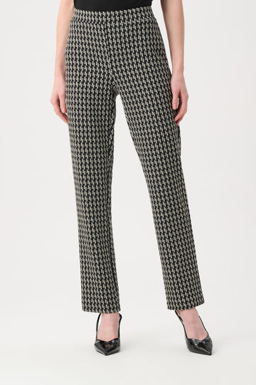 Joseph Ribkoff Geometric Straight Pull-On Pants