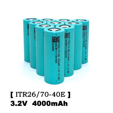 3.2V 4000mAh 26700 LiFePO4 Battery Cell - High Power Cylindrical Cell