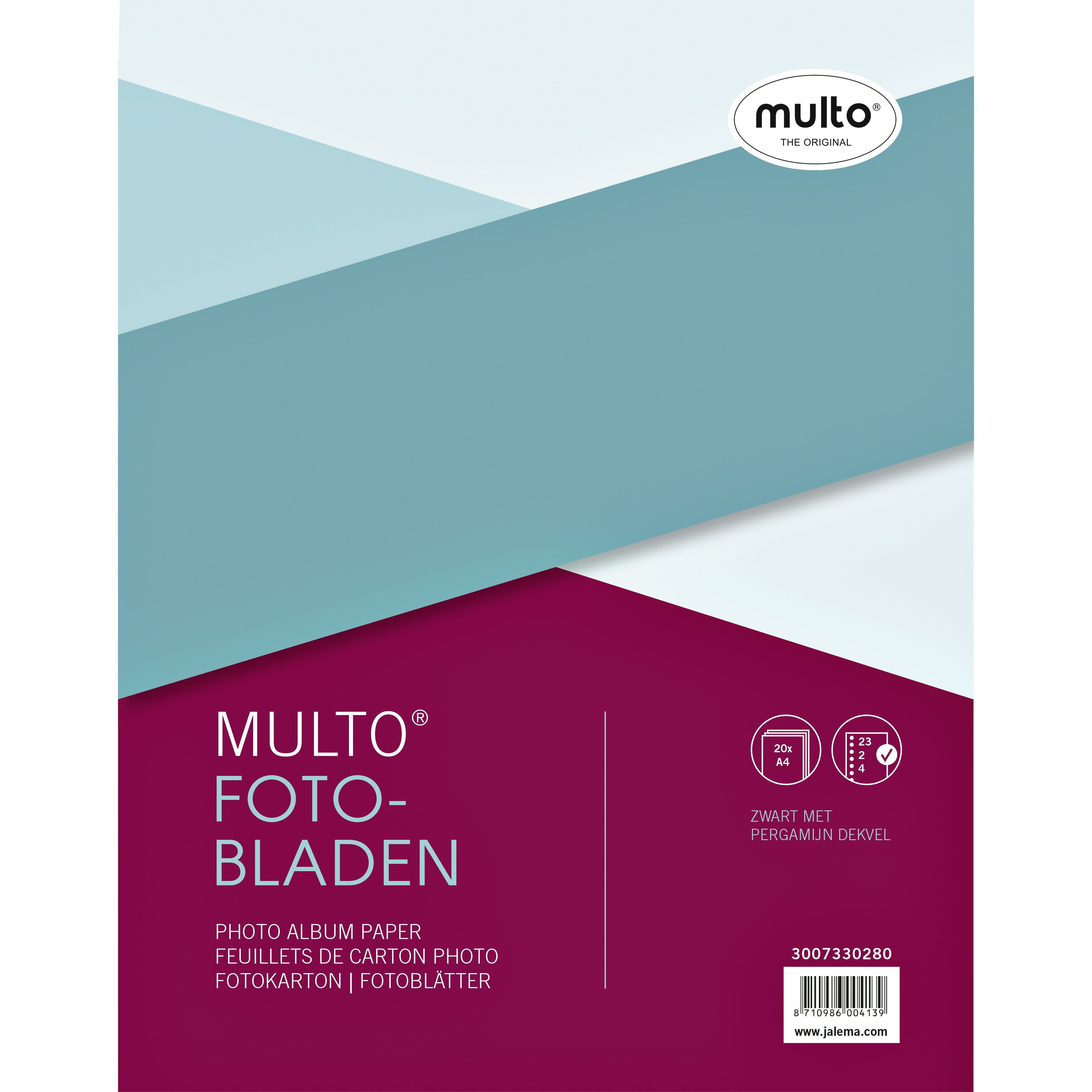 Multo -  Fotobladen  23-gaats + dekvel zwart