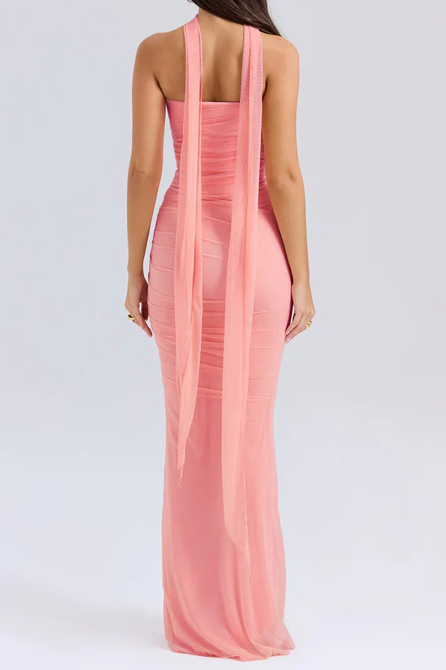 Hallie Corset With Neck Scarf + Skirt Set