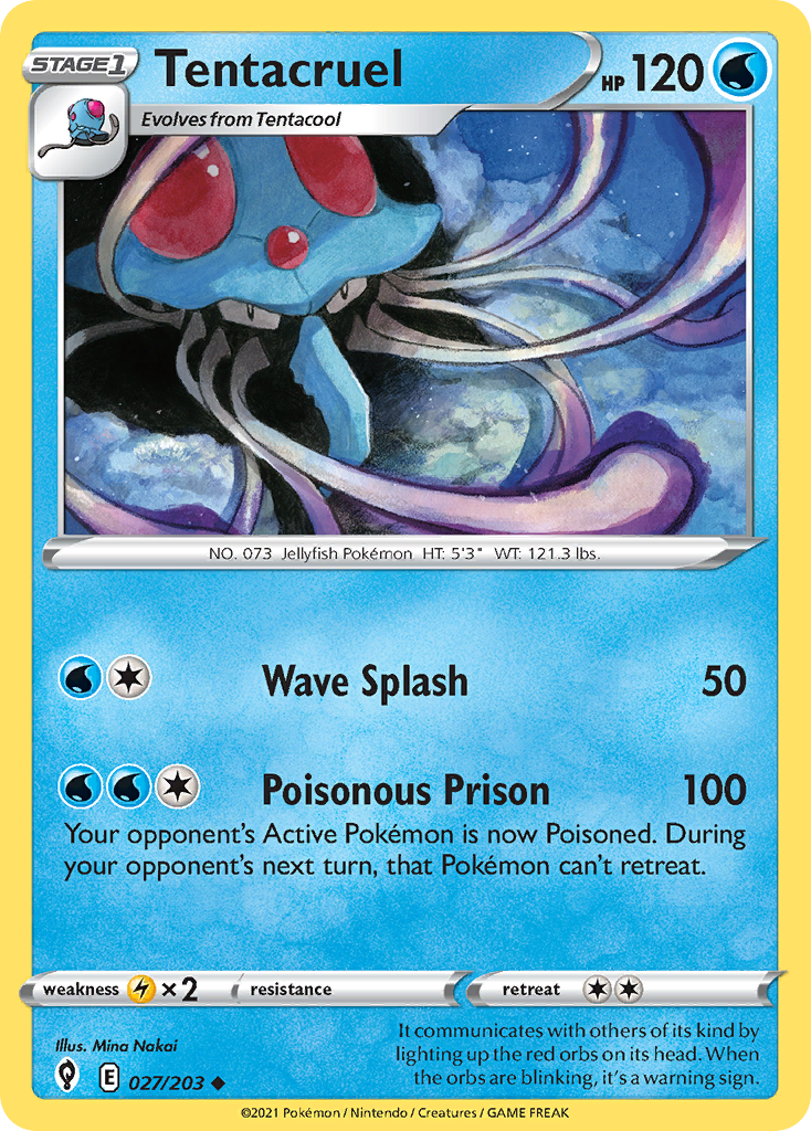 Tentacruel Price & Card Details — Evolving Skies