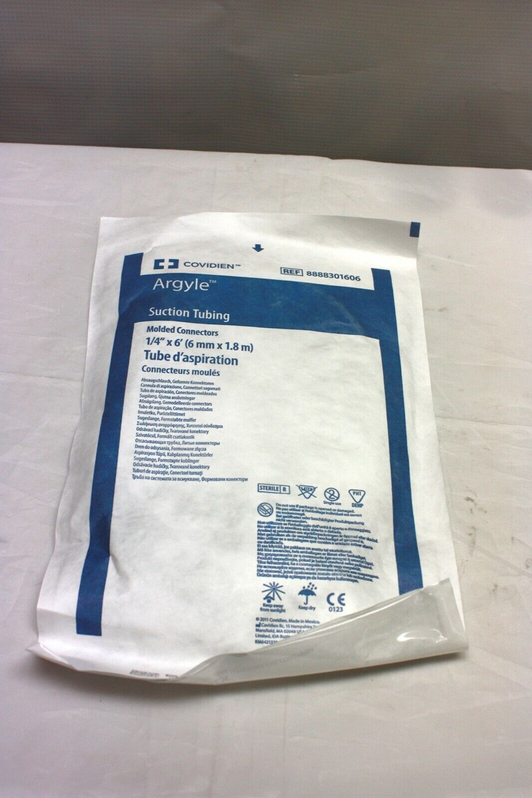 Covidien Argyle Suction Tubing 1/4" X 6', Exp. 09/01/2022 (603KMD)