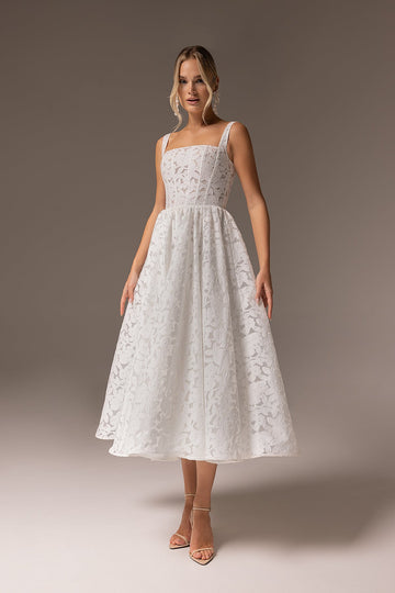 Civil Lace Wedding Dress Ruta Midi