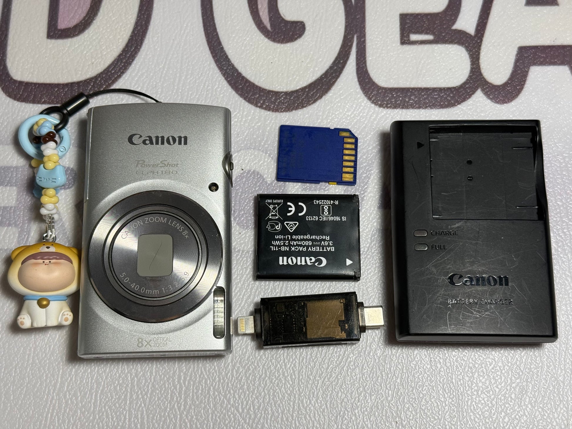 Canon PowerShot ELPH 180 20 MP 8x Zoom Digital Camera Silver
