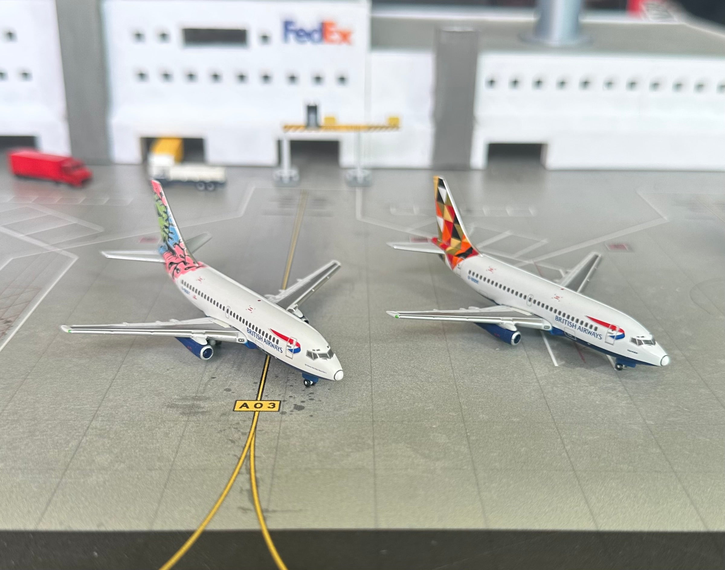 1:400 British Airways B737-200 TWIN PACK “Bouhaus and Botswana” Gemini Jets in
