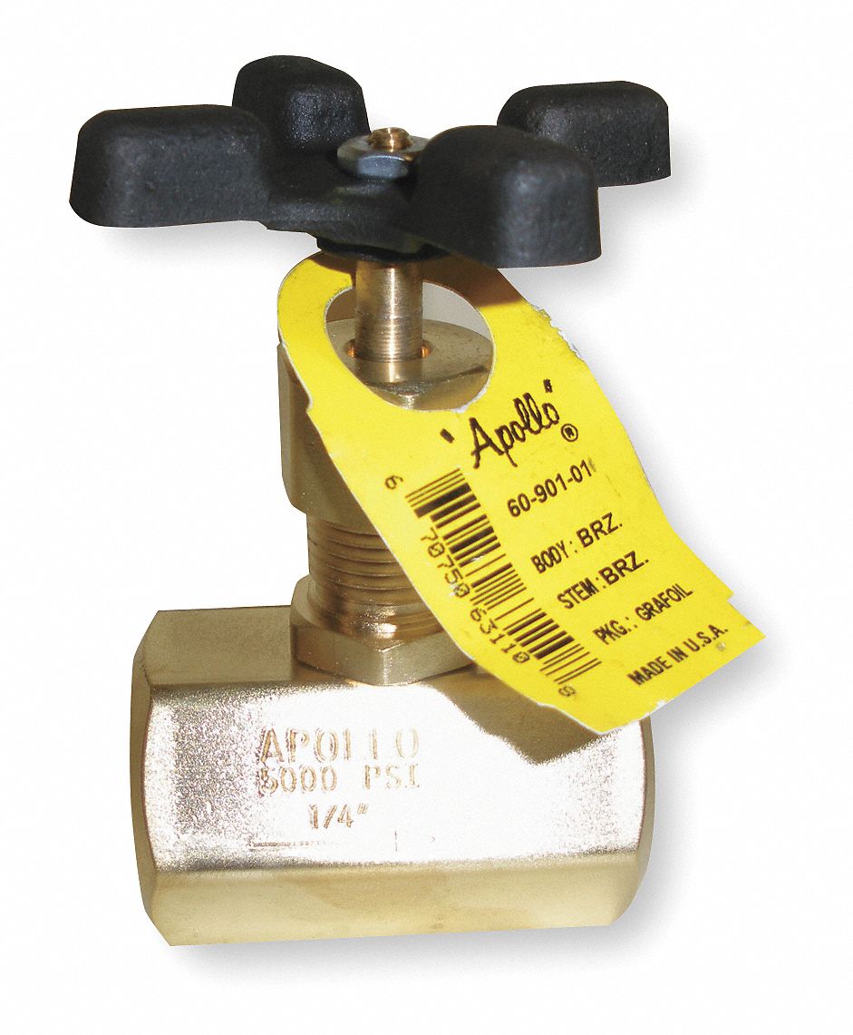 Apollo Globe Valve, FNPT x FNPT, Brass, 3/8 in Pipe Size - Valves - 6090201