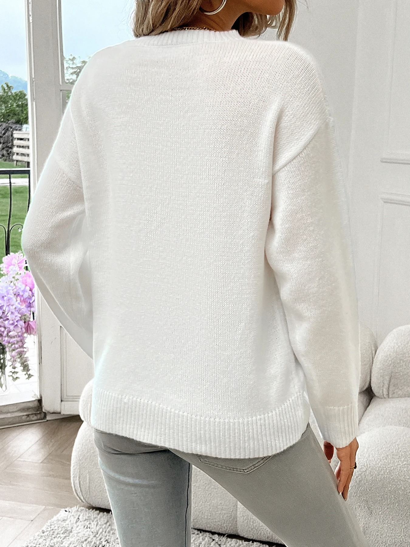 Stilla | Løs Pullover Med Amerikansk Flagermønster Pullover Til Damer