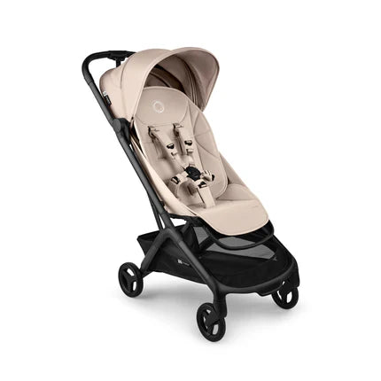 Desert Taupe Bugaboo Butterfly 2 Travel Stroller - Three Quarter View | Strolleria