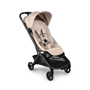 Desert Taupe Bugaboo Butterfly 2 Travel Stroller - Three Quarter View | Strolleria