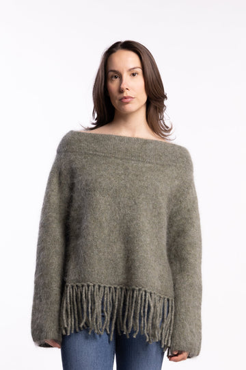 Gine Chunky Sweater- Sage Green