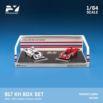 [Preorder] Findclassically 1:64 Porsche 917K 22# Martini and 23# Red Double Car Set