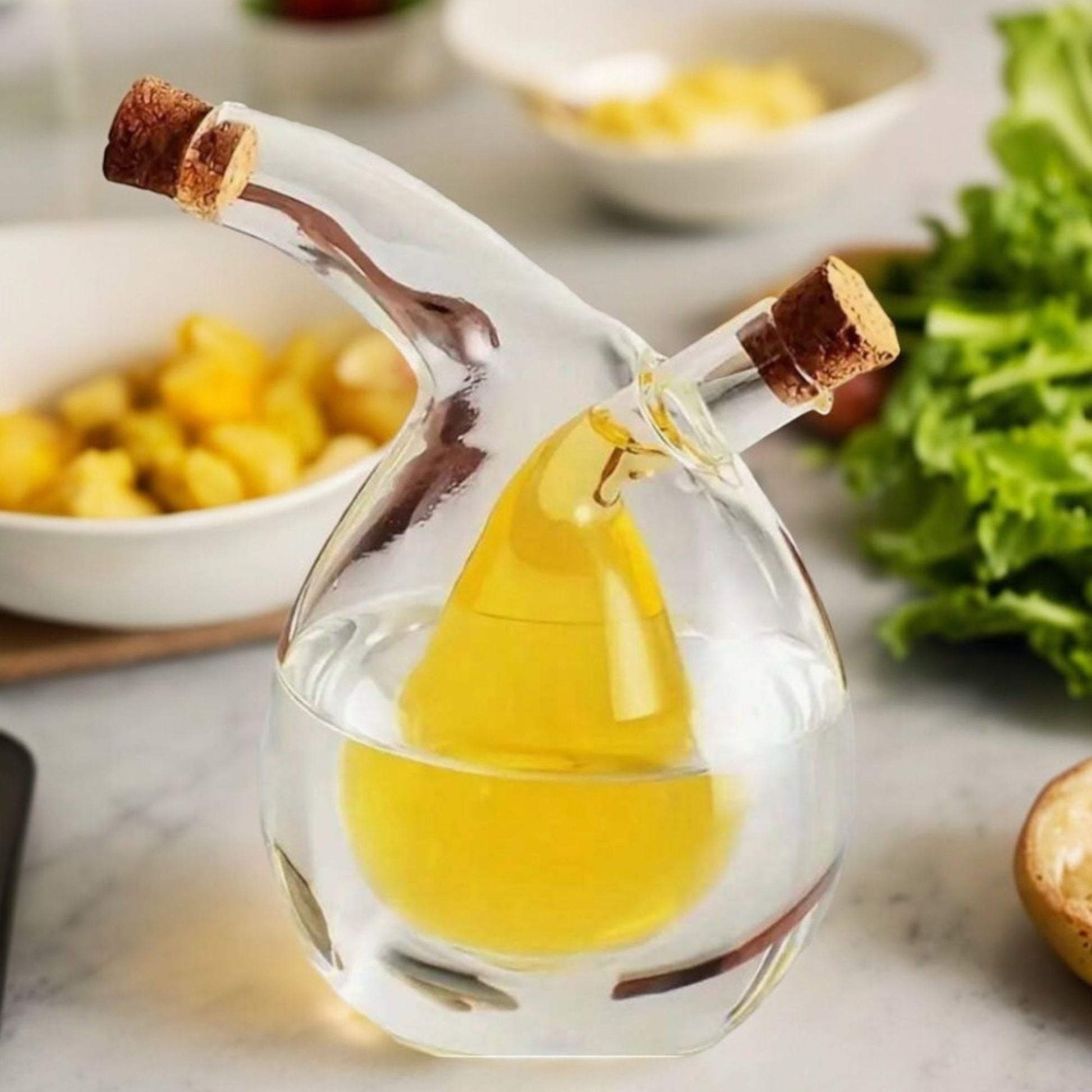 Oil Vinegar Bottle Two-In-One