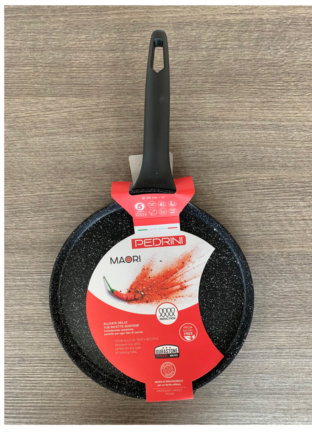 Pedrini Teglia Piadina Cm.28 Induzione Maori