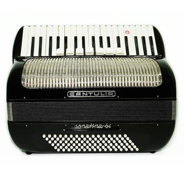 Vintage Accordion Cantulia Sonatina bi 96 Bass, Rare Old German Piano Accordian, New Straps, 2392, Keyboard Accordion Instrument