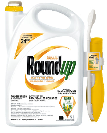 Roundup prêt à l'emploi suppression des broussailles coriaces et de l'herbe à puce avec tube applicateur 4L
