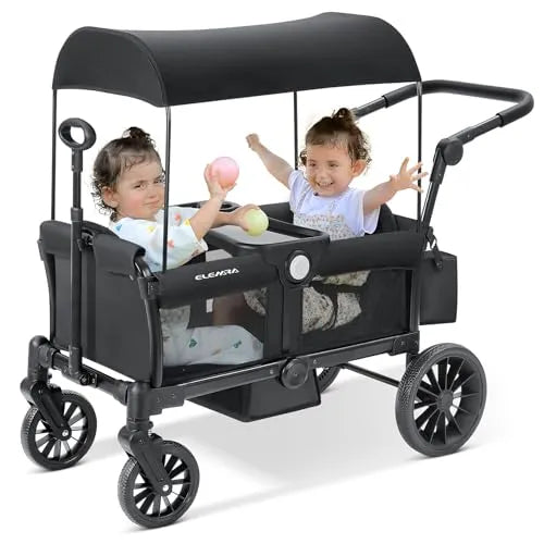 Wagon Stroller for 2 Kids, Black