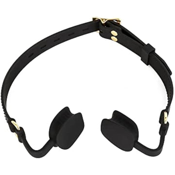 Sm Sex Toys Adult Silicone Mouth Plug Ball Gag Toy Flirting Harness Mouth Flail Opener Adjustable Strap Black