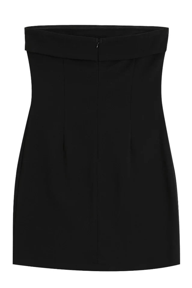 Abbie Strapless Suiting Mini Dress
