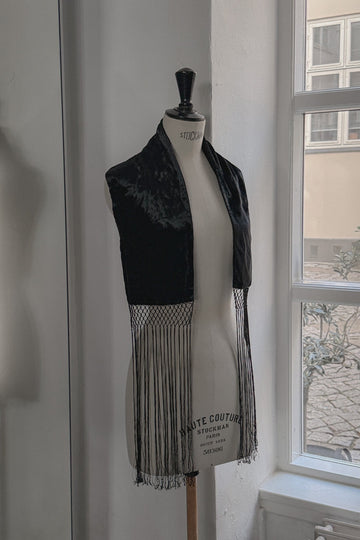 Yves Saint Laurent Tom Ford Velvet Fringe Stole, WILDE Copenhagen