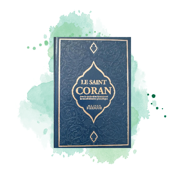 Le Noble Coran Français-Arabe-Phonétique avec CD (4 couleurs et 2 Tailles) 17x24cm, bleu