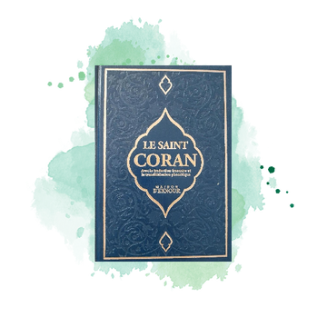 Le Noble Coran Français-Arabe-Phonétique avec CD (4 couleurs et 2 Tailles) 17x24cm, bleu