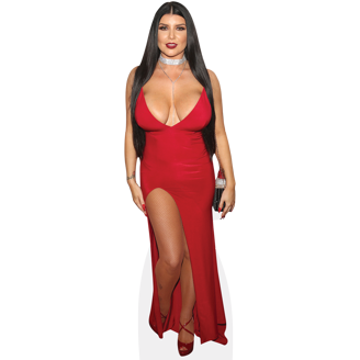 Lana Rhoades Lifesize Celebrity Cutout Standee, Black Dress