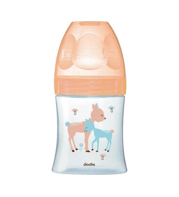 DODIE BIBERON SENSATION+ VERRE 150ML BEIGE BICHE 0-6 M TÉT PLATE D1