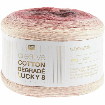 Rico Design Creative Cotton Dégradé Lucky 8 Bessen (025)